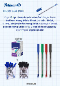 Długopisy Pelikan HANG STICK DETAL TTC Q1 2026