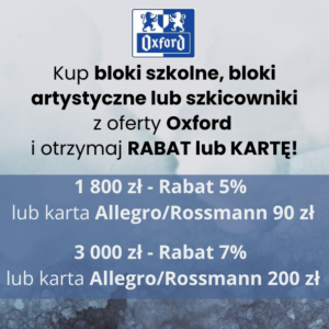 PAKIET TARGOWY bloki szkolne OXFORD DETAL TTC 2026